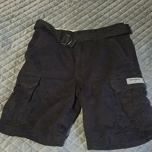 Black cargo shorts